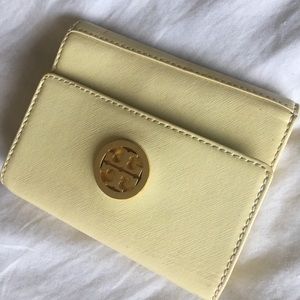 Yellow Tory Burch wallet